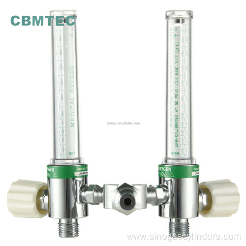 High Quality Double Type Medical Oxygen Flowmeter